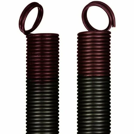 G.A.S. HARDWARE 160 lb. Heavy-Duty Double-Looped Garage Door Extension Spring 2-Pack - BROWN ES-160-BROWN